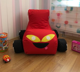 Atelier Del Sofa Puf Rojo Impertex